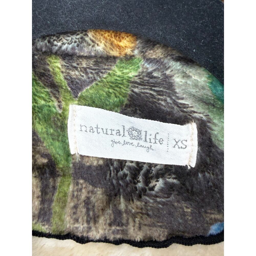 Natural Life Cozy Blanket Midi Robe Wildflower Floral Plush Tie Waist XS - Picture 4 of 7